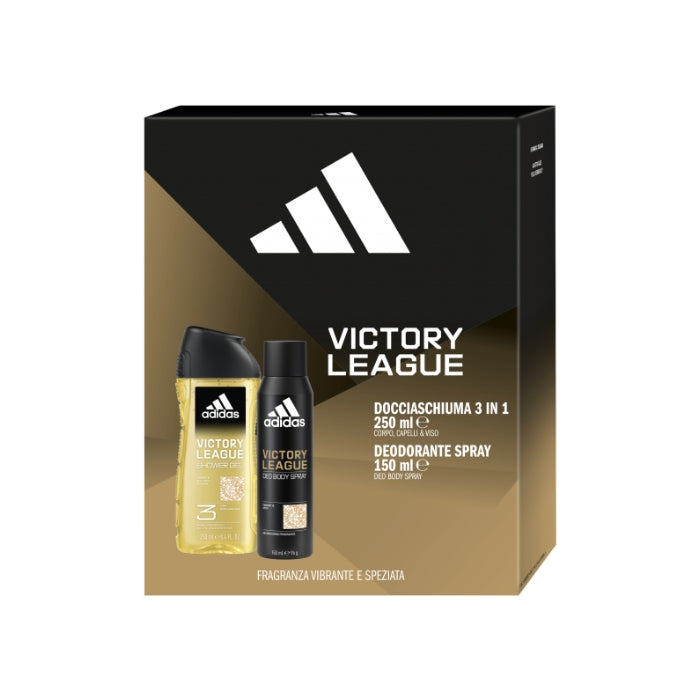 Adidas - Victory League - Docciaschiuma 3in1 + Deodorante Spray | Cofanetto
