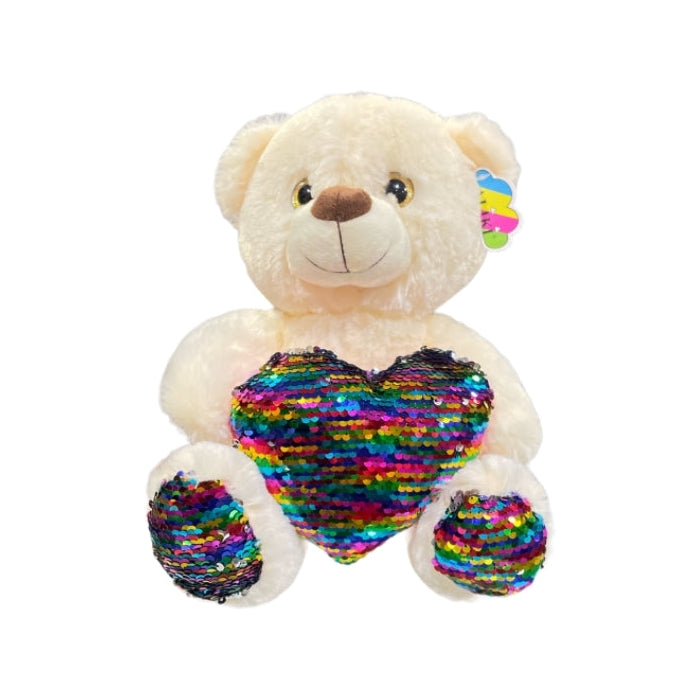 Aliki - Peluche - Orsetto con Cuore - Multicolor