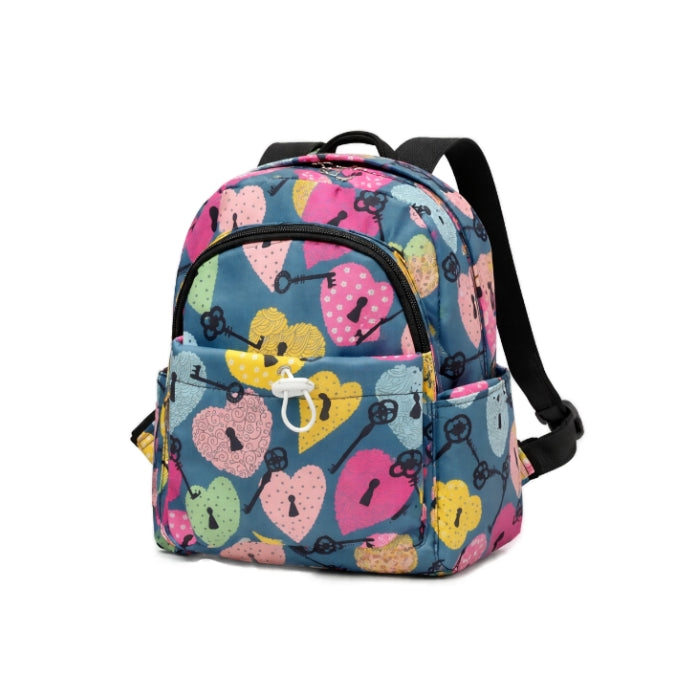 AmigoStar - Zaino Mini Cuori Multicolor | Compatto e Leggero