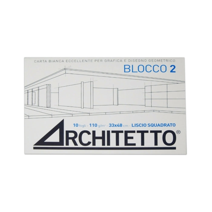 Architetto - Album da Disegno - Blocco 2 - 33x48cm - Liscio Squadrato