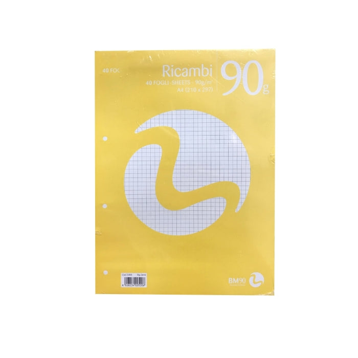 BM - Ricambi Per Raccoglitore - Quadretti - 5mm - A4