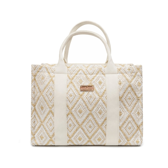 Baci & Abbracci - Borsa A Mano - Fantasia Rombo con Tracolla | Elegante e Capiente