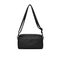 Baci & Abbracci - Borsa A Tracolla - Nylon Leggero con Doppia Zip | Nera
