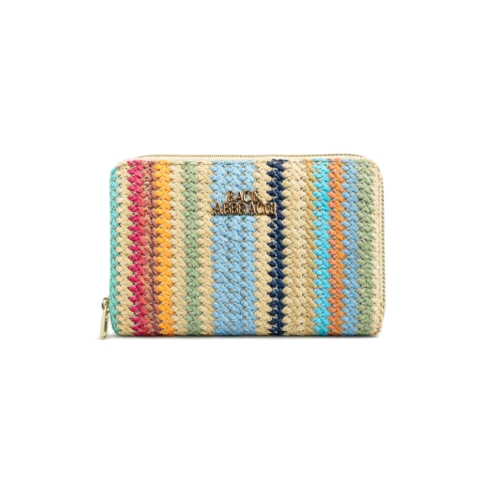 Baci & Abbracci - Portafoglio Intrecciato Multicolor con Zip