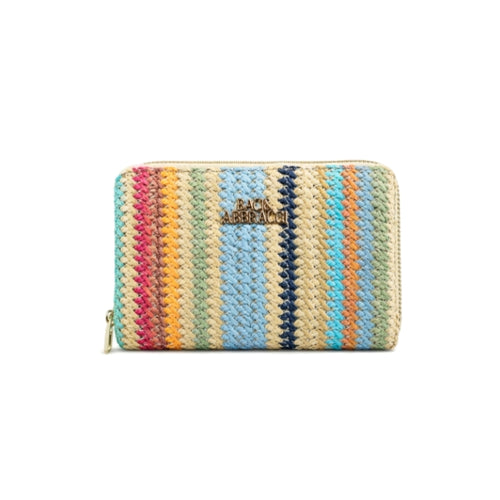 Baci & Abbracci - Portafoglio Intrecciato Multicolor con Zip