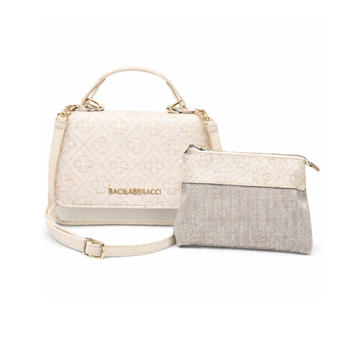 Baci & Abbracci - Set Borsa A Tracolla + Pochette | Elegante e Versatile