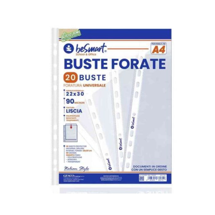BeSmart - Confezione Buste A Foratura Universale - 01310023