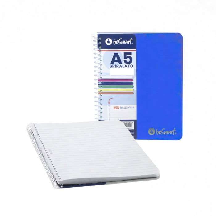 BeSmart - Quaderno Spiralato - A5 - Rigatura 1R con Fogli Staccabili