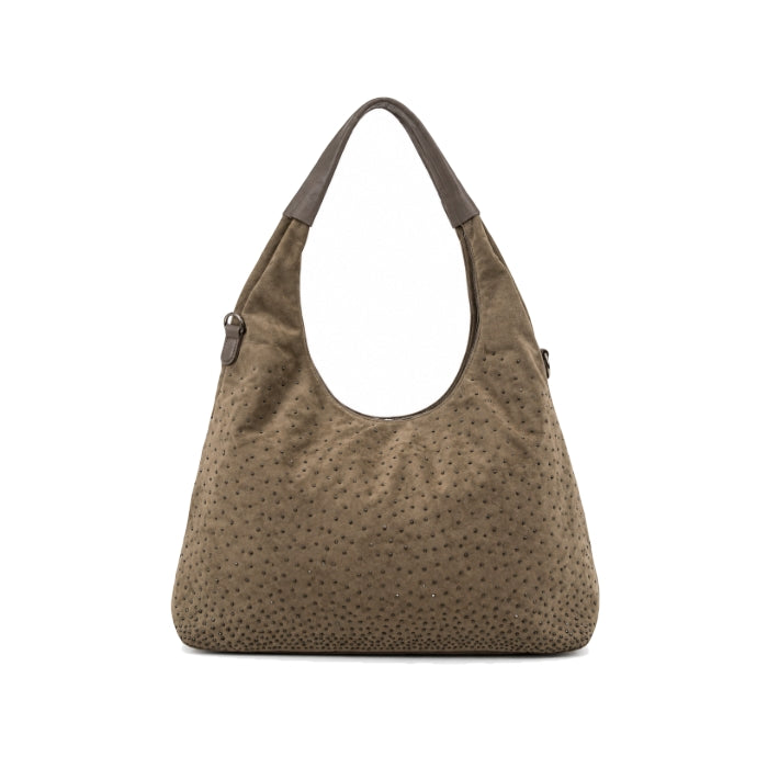 Beta.B - Borsa A Spalla | Effetto Scamosciato con Strass