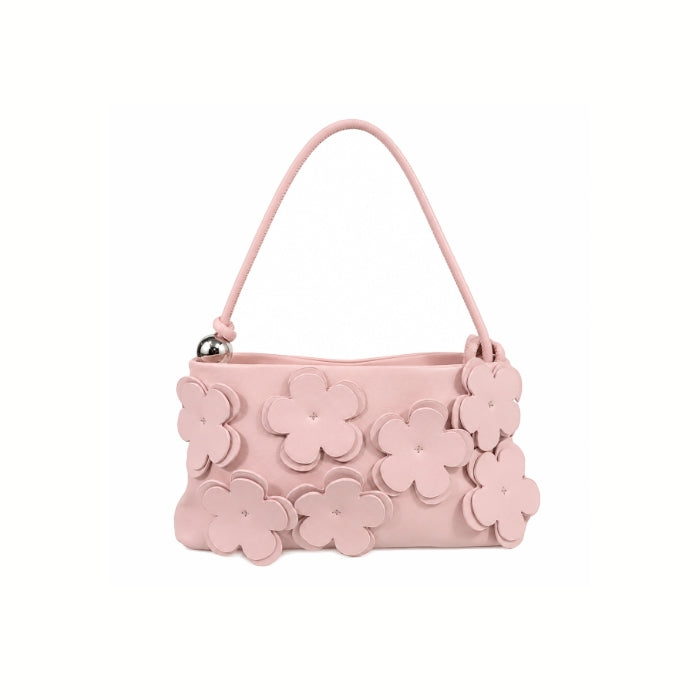 Briciole - Borsa A Spalla - Fiori 3D | Baguette Bag Elegante