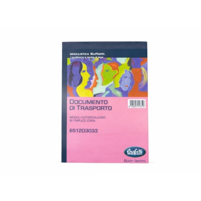 Buffetti - Documento di Trasporto DDT - Moduli Autoricalcanti in Triplice Copia