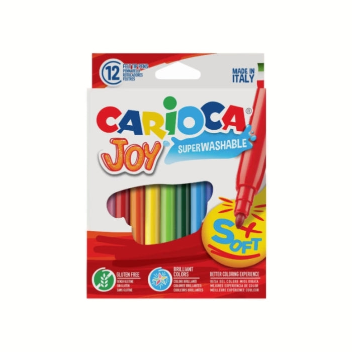 Carioca - Joy SuperWashable - Pennarelli - 12 Pezzi