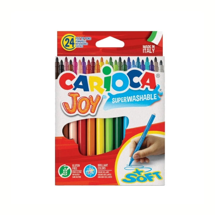 Carioca - Joy SuperWashable - Pennarelli - 24 Pezzi
