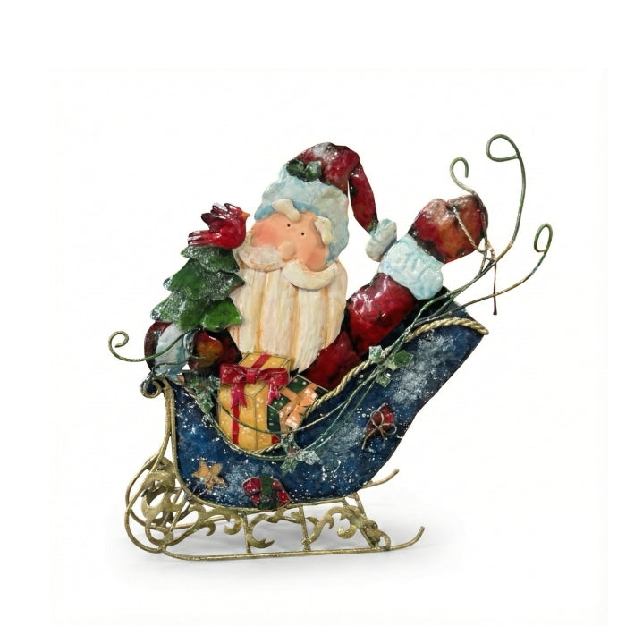 Cartoleria 4+1 - Decorazione - Babbo Natale In Slitta