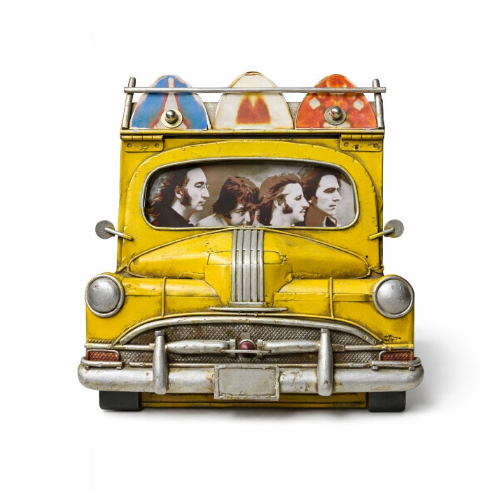 Cartoleria 4+1 - Album Portafoto Vintage "Beatles & Surf" | Decorazione Desktop in Metallo con Archivio 12 Foto