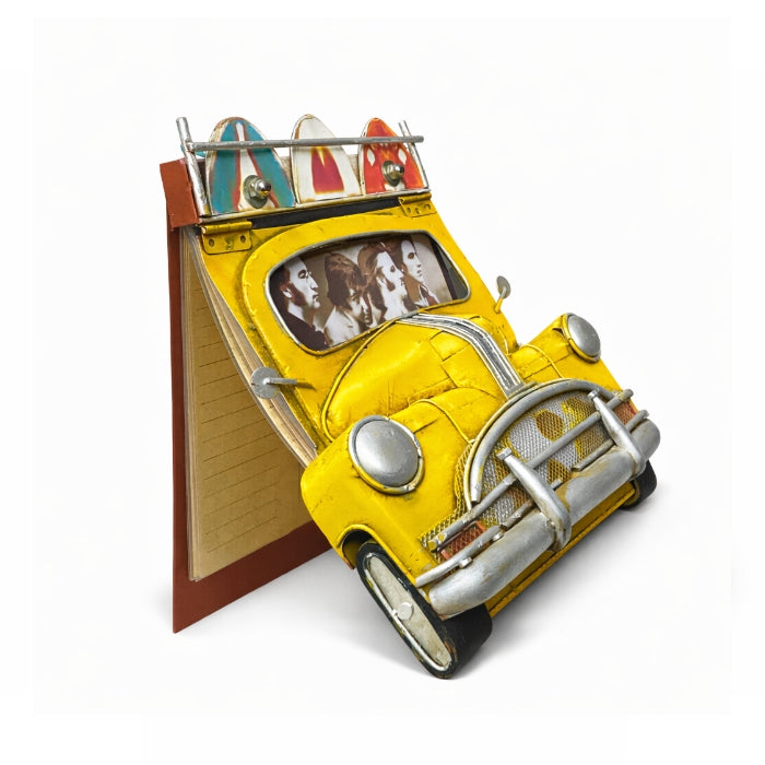 Cartoleria 4+1 - Album Portafoto Vintage "Beatles & Surf" | Decorazione Desktop in Metallo con Archivio 12 Foto