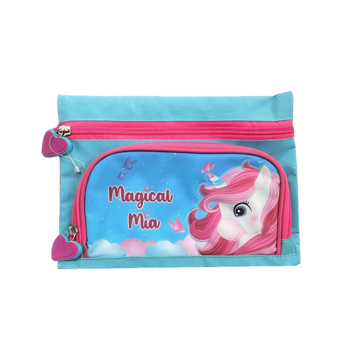 Cartoleria 4+1 - Astuccio Bustina - Unicorno "Magical Mia"