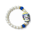 Cartoleria 4+1 - Bracciale Perle con Testa di Moro Siciliana | Elasticizzato - Artigianale