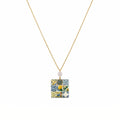 Cartoleria 4+1 - Collana Bellezza di Sicilia con Perla Bianca | Collana Artigianale Maiolica Siciliana