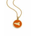 Cartoleria 4+1 - Collana Sicilia Dorata con Ciondolo Smaltato | Eleganza Mediterranea