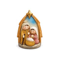 Cartoleria 4+1 - Decorazione Natività Natalizia con Sacra Famiglia e Stella Dorata