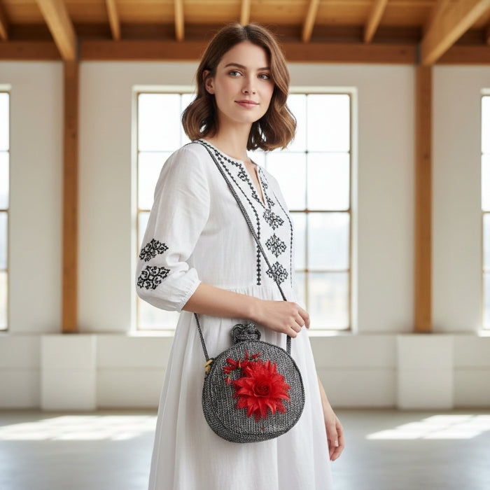 Cartoleria 4+1 - Maddalene - Borsa Tracolla - Raffia Personalizzata