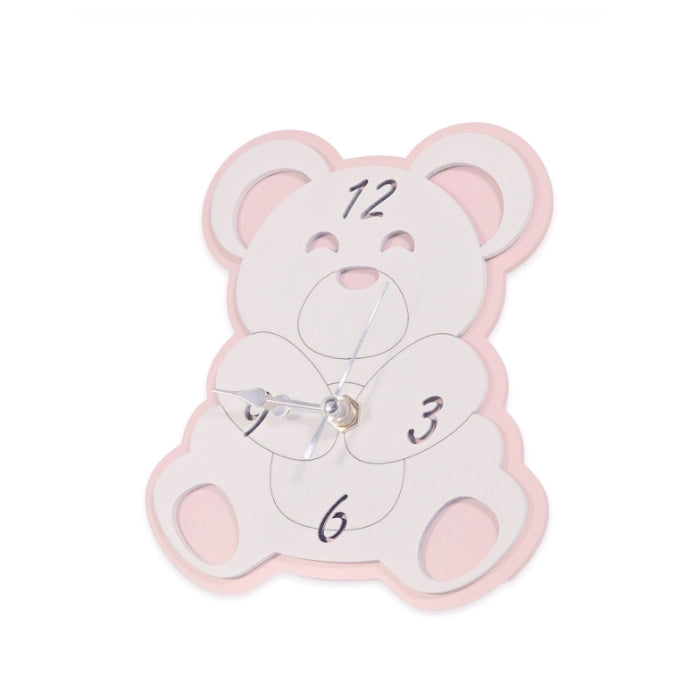 Cartoleria 4+1 - Orologio d'Appoggio - Orsetto Rosa