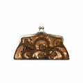 Cartoleria 4+1 - Pochette da Cerimonia - Bronzo con Paillettes e Chiusura Scatto