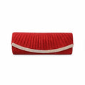 Cartoleria 4+1 - Pochette da Cerimonia - Rossa con Strass | Elegante Clutch da Sera