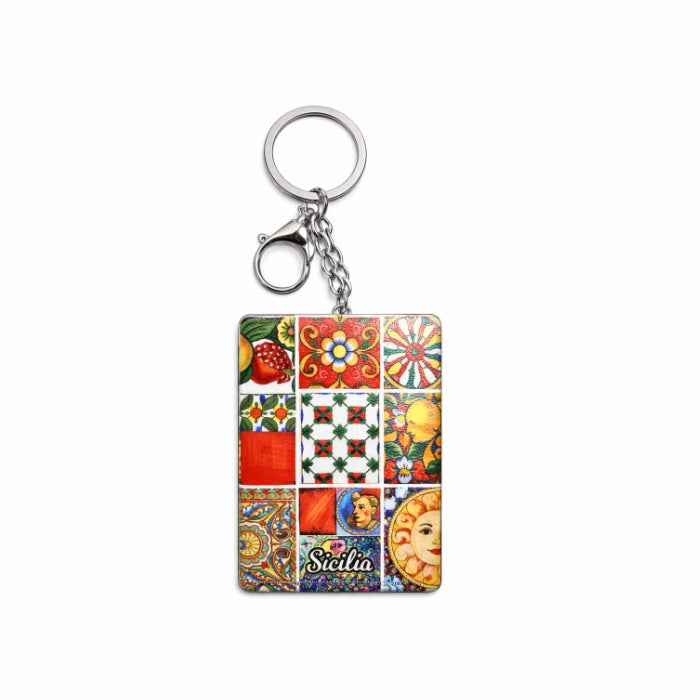 Cartoleria 4+1 - Portachiavi & Specchietto | Stile Siciliano