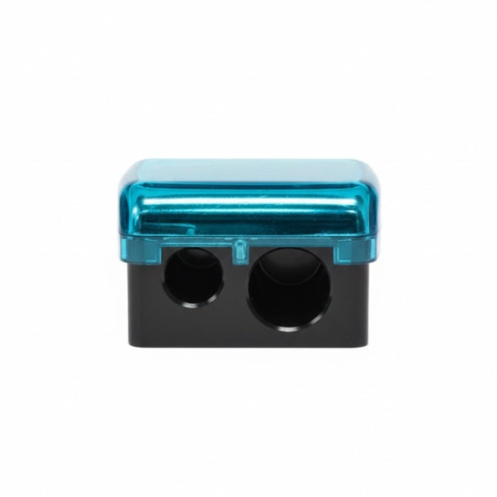 Cartoleria 4+1 - Temperino per Make-Up - 2 Fori | Plastica Cromata