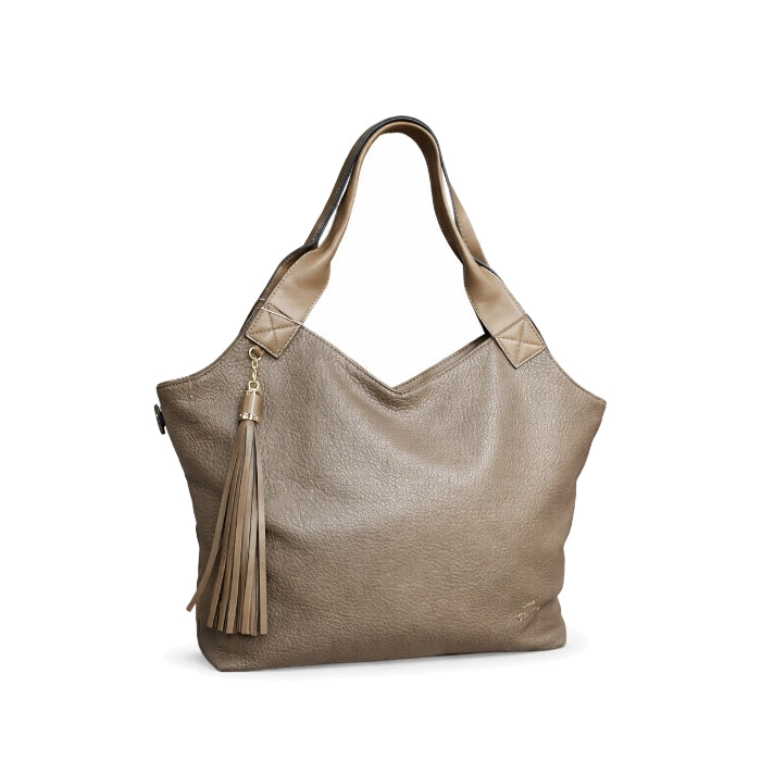 Charro - Borsa A Spalla - Design Morbido ed Elegante | Tortora