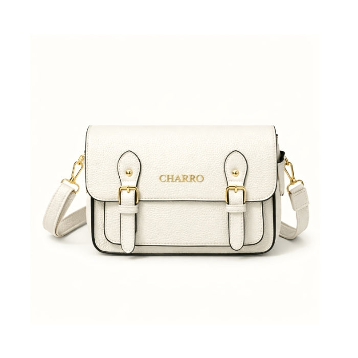Charro - Borsa A Tracolla - Bianco Panna in Similpelle | Compatta