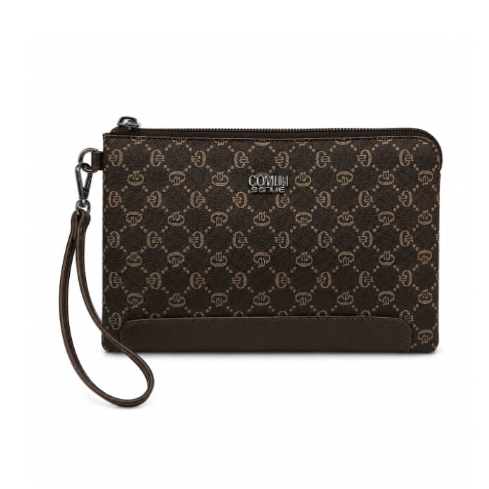 Cover Active - Pochette Uomo | Fantasia Monogram e Laccetto da Polso