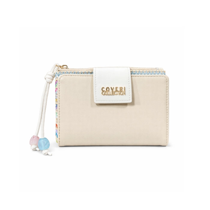 Coveri Collection - Portafoglio Compatto Donna - Multicolor con Zip e Laccetto |  Primaverile