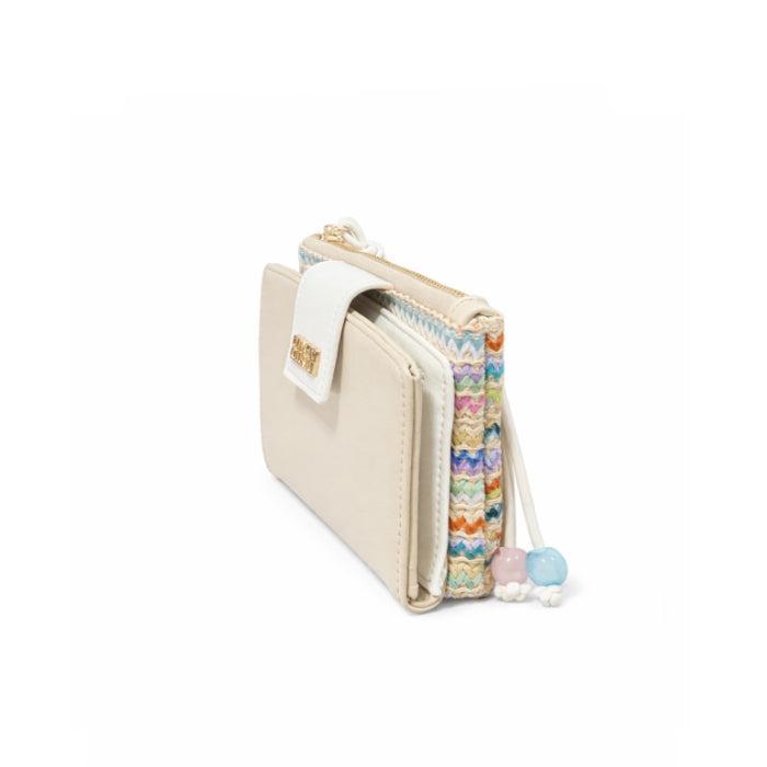 Coveri Collection - Portafoglio Compatto Donna - Multicolor con Zip e Laccetto |  Primaverile