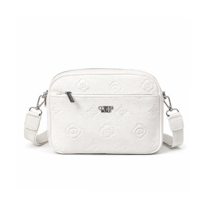 Coveri World - Borsa A Tracolla - Logo Embossato | Tracolla Larga Regolabile
