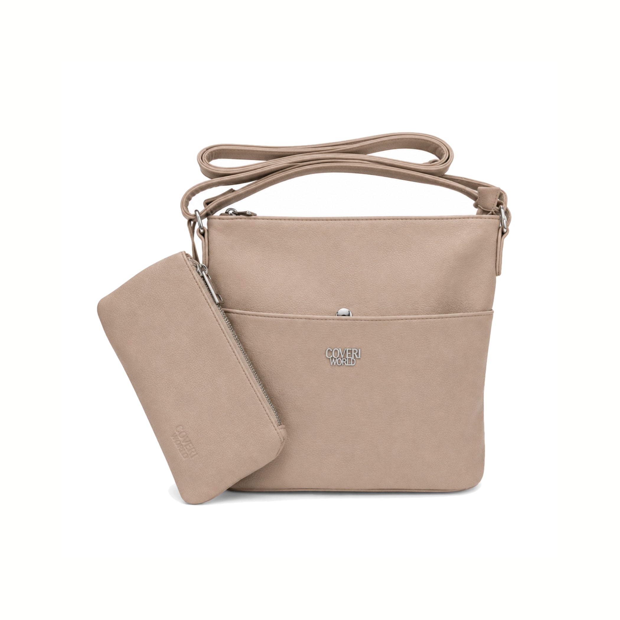 Coveri World - Borsa a Tracolla con Pochette Rimovibile