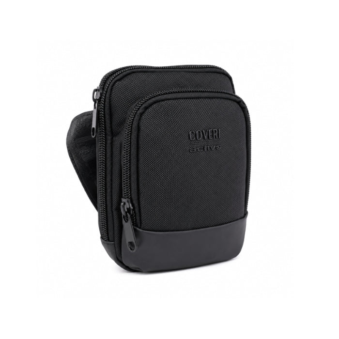 Coveri World - Borsello Uomo - Multitasche con Zip | Nero