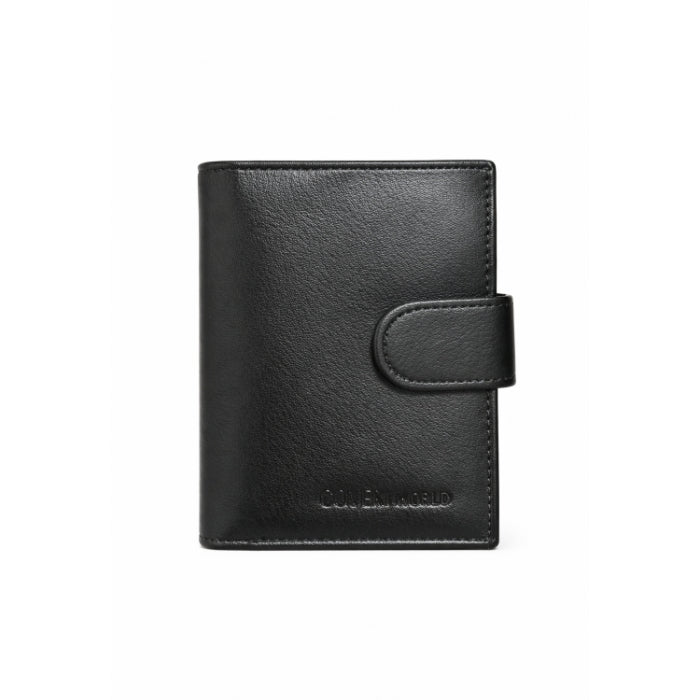Coveri World - Portafoglio - Mini Trifold con Patta | Nero