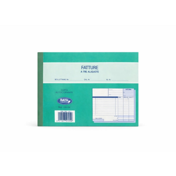 Data Ufficio - Fatture Tre Aliquote - Blocco Autocopiante