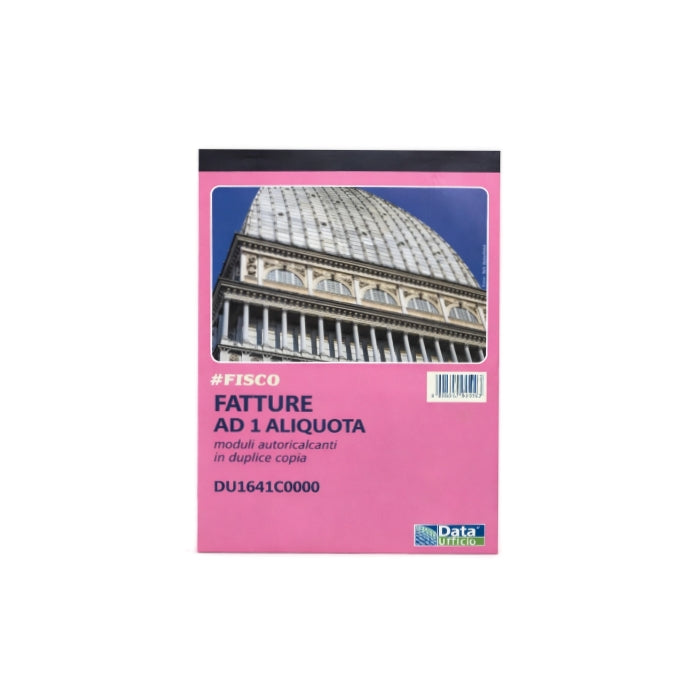 Data Ufficio - Fatture ad 1 Aliquota - Moduli AutocopiantI in Duplice Copia