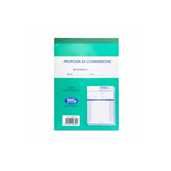 Data Ufficio - Proposta di Commissione - Blocco Autocopiante