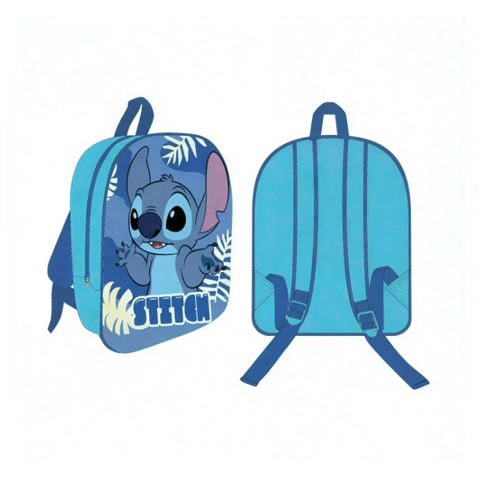Disney - Stitch - Zaino Asilo | Grafica 3D - Blu