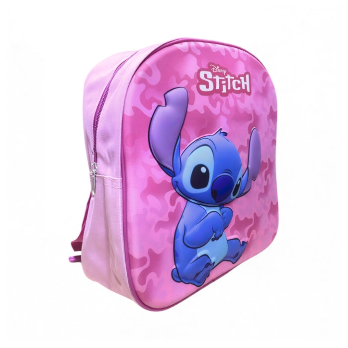 Disney - Stitch - Zaino Asilo | Grafica Effetto 3D - Rosa