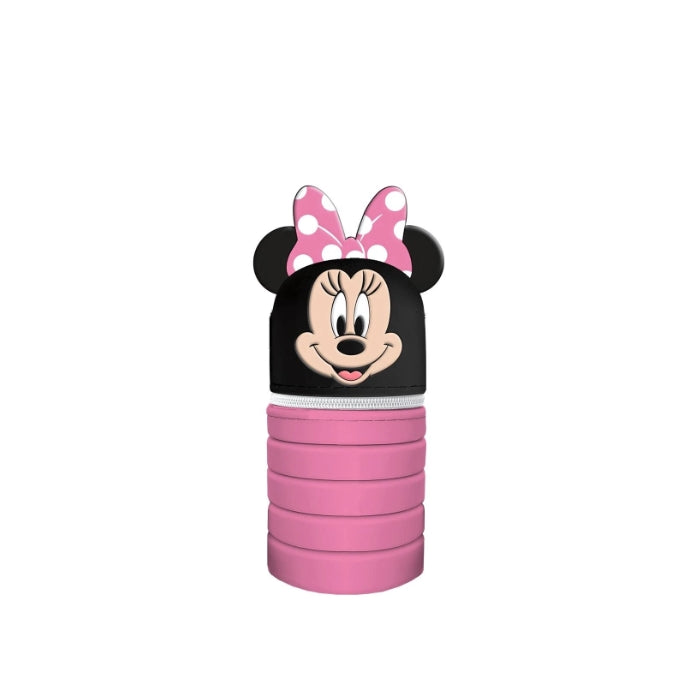 Disney Junior - Minnie - Portapenne Estensibile in Silicone con Zip