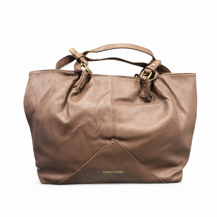 Enrico Coveri - Borsa A Spalla - Color Marrone | Effetto Pelle