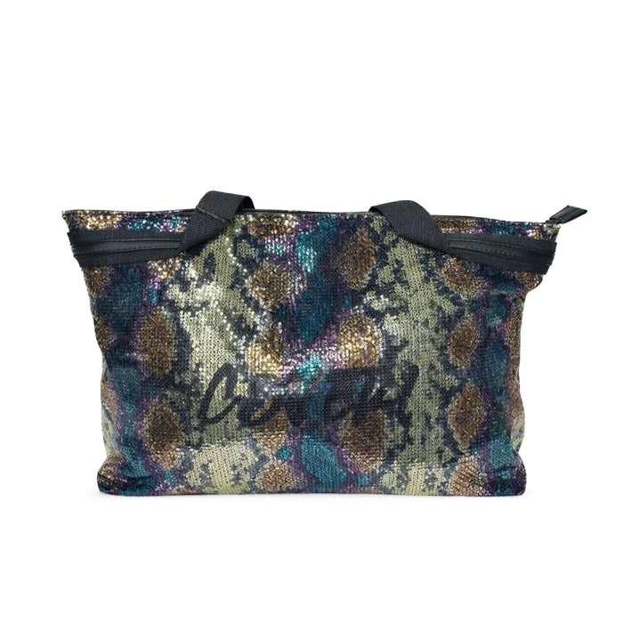 Enrico Coveri - Borsa Shopper - Scritta Coveri con Paillettes