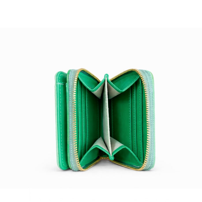 Enrico Coveri - Portafoglio - Compatto con Zip | Verde