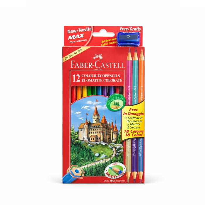 Faber-Castell - Matite Colorate - 12 Pezzi